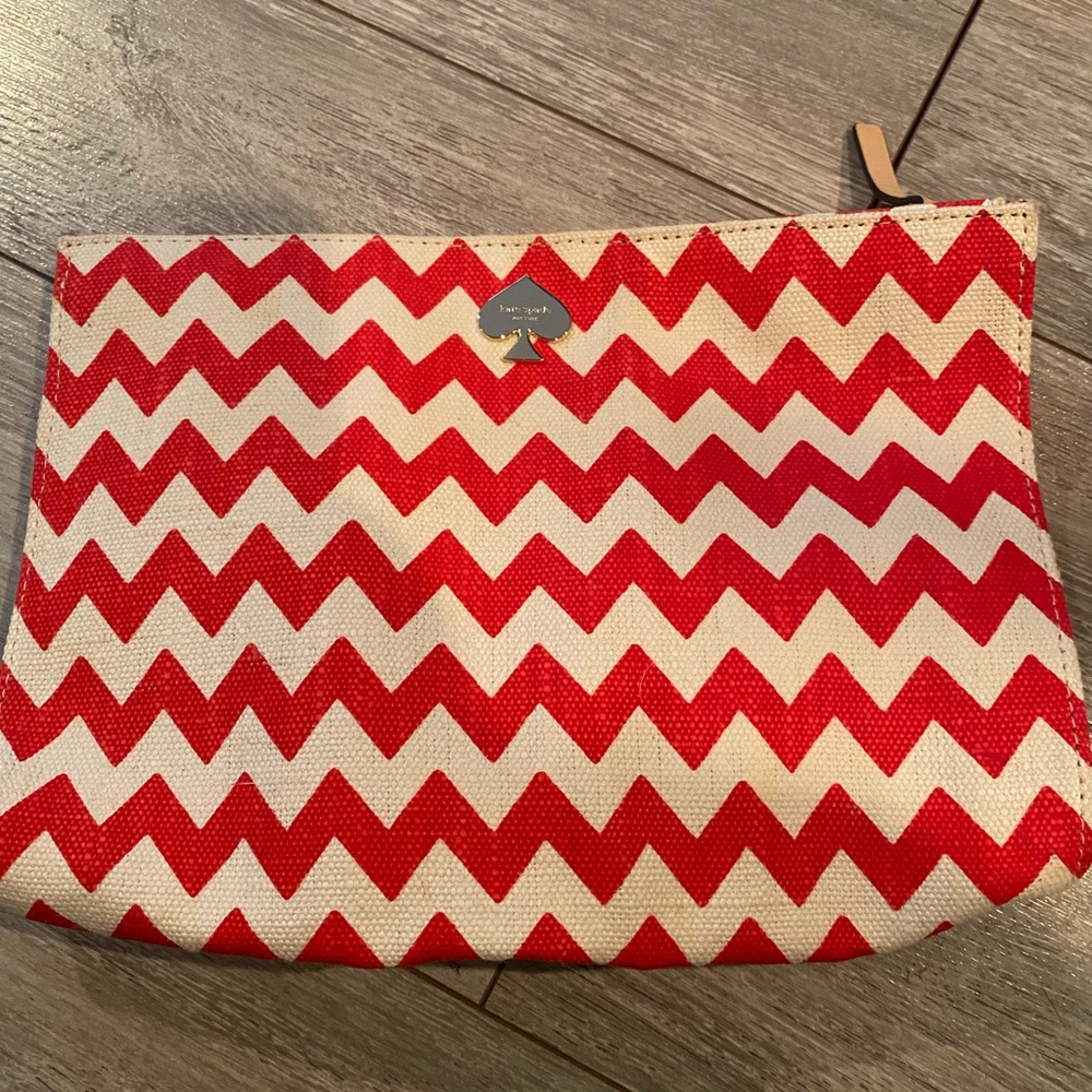 Kate Spade chevron clutch